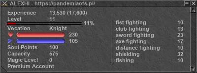 Signature for player ALEXHI