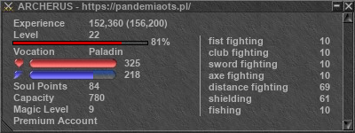 Signature for player ARCHERUS