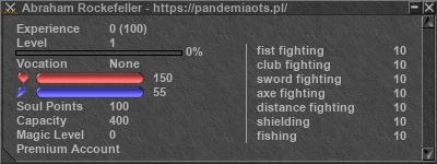 Signature for player Abraham Rockefeller