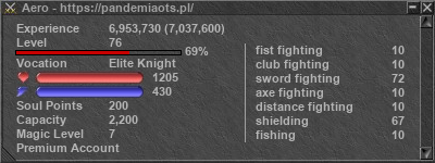 Signature for player Aero