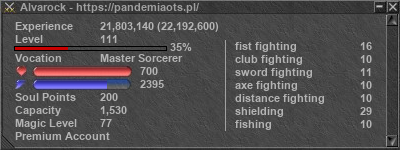 Signature for player Alvarock