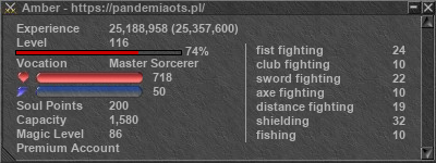 Signature for player Amber