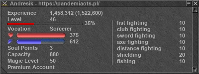 Signature for player Andresik