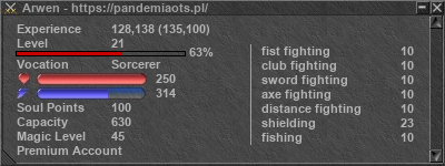 Signature for player Arwen