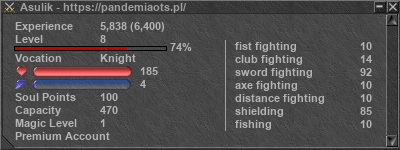 Signature for player Asulik