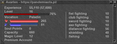 Signature for player Avarten