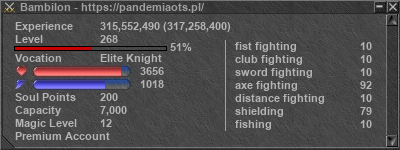 Signature for player Bambilon