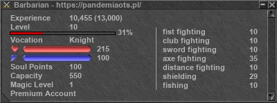 Signature for player Barbarian