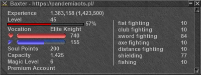 Signature for player Baxter