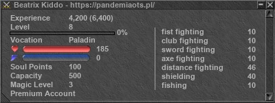 Signature for player Beatrix Kiddo