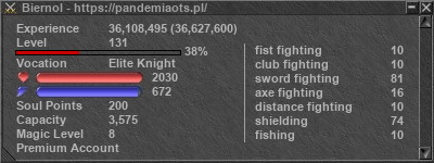 Signature for player Biernol