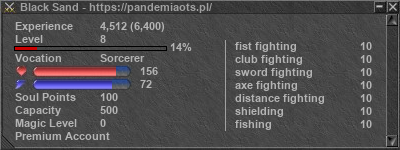 Signature for player Black Sand