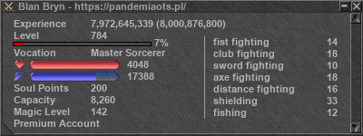 Signature for player Blan Bryn