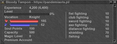 Signature for player Bloody Tampon