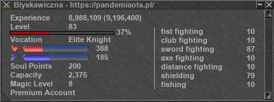 Signature for player Blyskawiczna