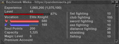 Signature for player Bochenek Mleka