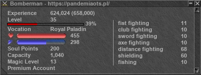 Signature for player Bomberman