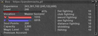 Signature for player Boo