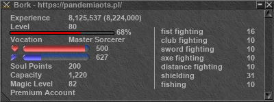 Signature for player Bork