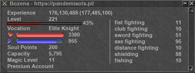 Signature for player Bozena