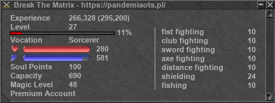 Signature for player Break The Matrix