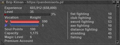 Signature for player Brip Kiman