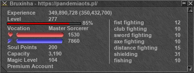 Signature for player Bruxinha