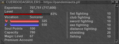 Signature for player CUERDODASRULERS