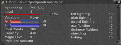 Signature for player Caterpillar