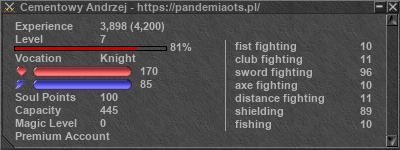 Signature for player Cementowy Andrzej