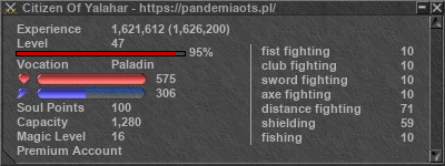 Signature for player Citizen Of Yalahar