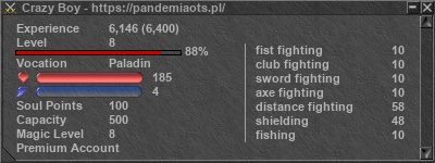 Signature for player Crazy Boy