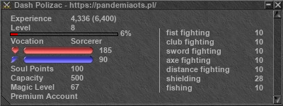 Signature for player Dash Polizac