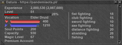 Signature for player Datura