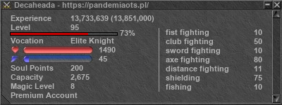 Signature for player Decaheada