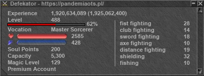 Signature for player Defekator