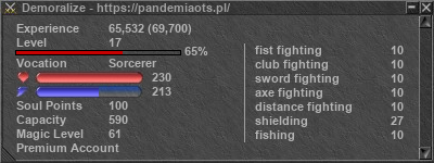 Signature for player Demoralize