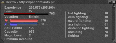 Signature for player Dextro