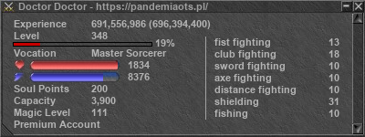 Signature for player Doctor Doctor