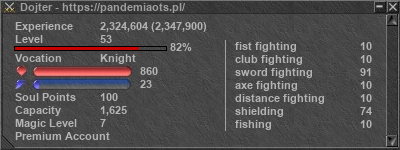 Signature for player Dojter