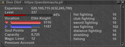 Signature for player Don Olof