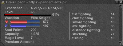 Signature for player Drais Epach