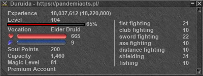 Signature for player Duruida