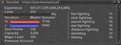 Signature for player Dziodek