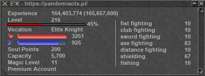 Signature for player E'K