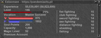 Signature for player Edixonsen