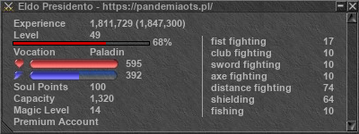 Signature for player Eldo Presidento