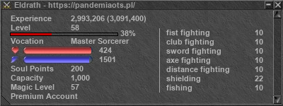 Signature for player Eldrath