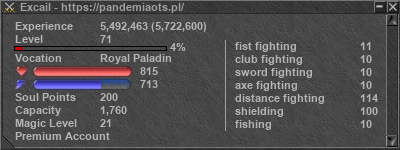 Signature for player Excail