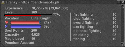 Signature for player Franky